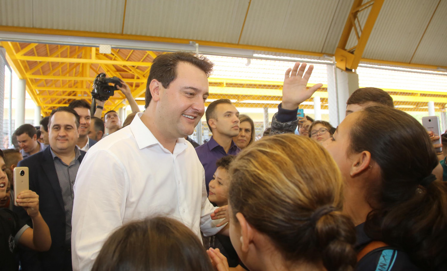 |Governador Carlos Massa Ratinho Júnior inaugura em Guarapuava a nova sede do Colégio Estadual Pedro Carli  -  Guarapuava, 04/04/2019  -  Foto: Jaelson Lucas/ANPr