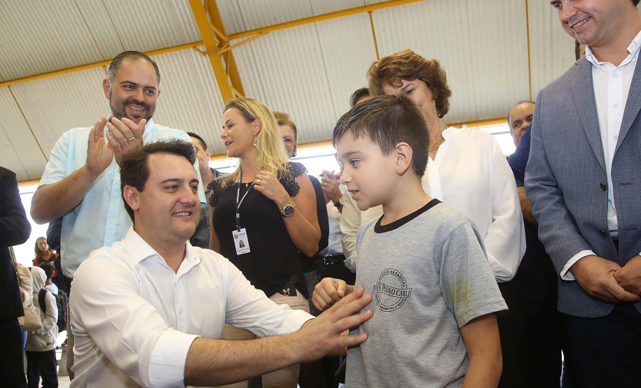 |Governador Carlos Massa Ratinho Júnior inaugura em Guarapuava a nova sede do Colégio Estadual Pedro Carli  -  Guarapuava, 04/04/2019  -  Foto: Jaelson Lucas/ANPr