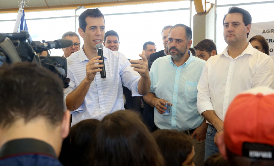 |Governador Carlos Massa Ratinho Júnior inaugura em Guarapuava a nova sede do Colégio Estadual Pedro Carli  -  Guarapuava, 04/04/2019  -  Foto: Jaelson Lucas/ANPr