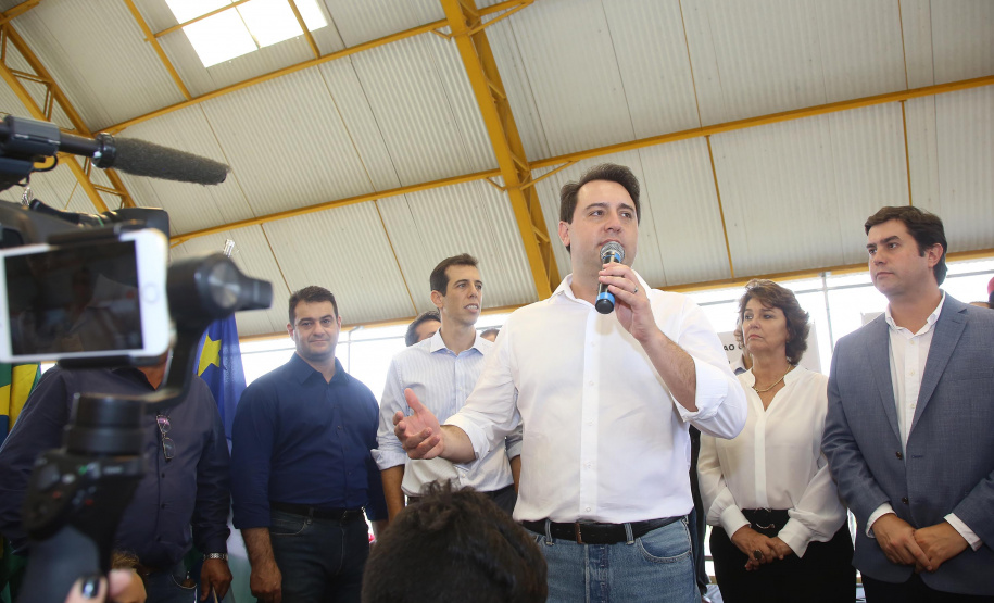 |Governador Carlos Massa Ratinho Júnior inaugura em Guarapuava a nova sede do Colégio Estadual Pedro Carli  -  Guarapuava, 04/04/2019  -  Foto: Jaelson Lucas/ANPr