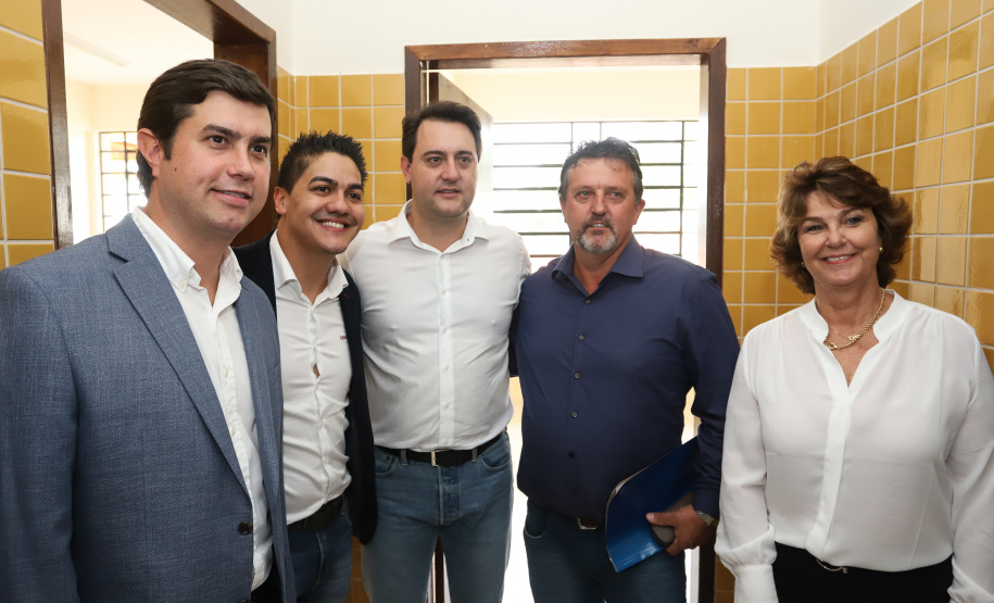 O governador Carlos Massa Ratinho Junior inaugurou nesta quinta-feira (4), em Guarapuava, região central do Paraná, as novas sedes dos colégios estaduais Leni Marlene Jacob e Professor Pedro Carli.  Foto: Rodrigo Felix Leal/ANPr