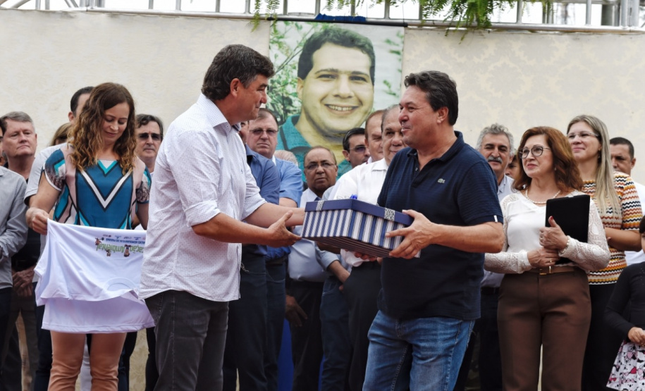 O secretário do Desenvolvimento Sustentável e Turismo, Márcio Nunes, participou, no último sábado (06), da reinauguração do Bosque Municipal "André Ricardo da Silva", em Terra Boa. Durante o evento também houve ações do Programa "Educação Ambiental para Bacias Hidrográficas"  -  Terra Boa, 06/04/2019  -  Foto: Dênis Ferreira Netto/SEDEST