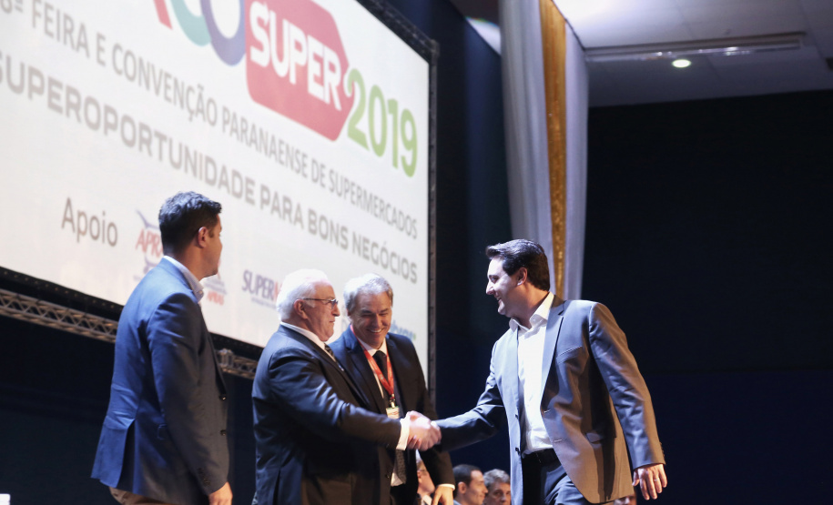 Governador Carlos Massa Ratinho Júnior abre a Mercosuper 2019 -  38ª Feira e Convenção Paranaense de Supermercados  -  Pinhais, 09/04/2019  -  Foto: Gilson Abreu/ANPr