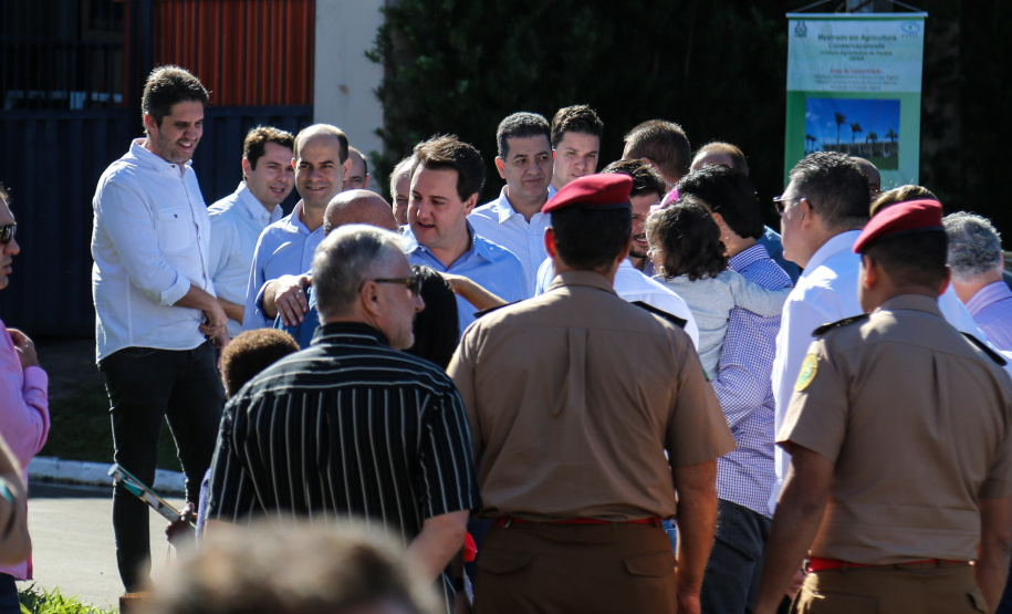 O governador Carlos Massa Ratinho Junior participa de coletiva na Expolondrina nesta quarta-feira (10). Londrina, 10/04/2019 - Foto: Geraldo Bubniak/ANPr