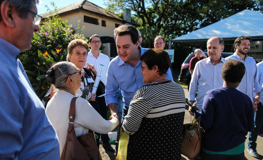O governador Carlos Massa Ratinho Junior participa de coletiva na Expolondrina nesta quarta-feira (10). Londrina, 10/04/2019 - Foto: Geraldo Bubniak/ANPr