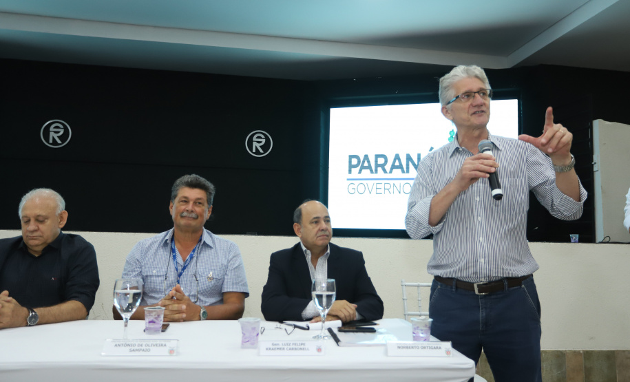 O governador Carlos Massa Ratinho Junior participa de coletiva na Expolondrina nesta quarta-feira (10). Londrina, 10/04/2019 - Foto: Rodrigo Félix Leal/ANPr