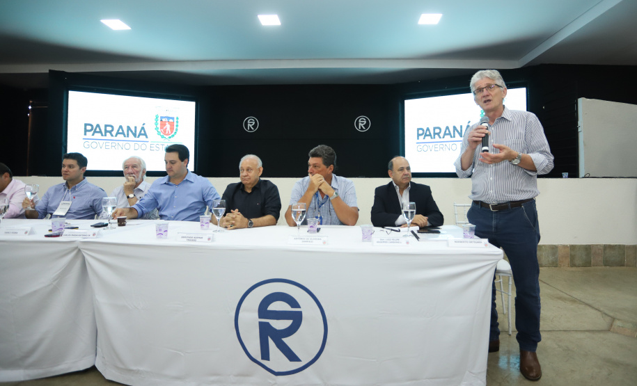 O governador Carlos Massa Ratinho Junior participa de coletiva na Expolondrina nesta quarta-feira (10). Londrina, 10/04/2019 - Foto: Rodrigo Félix Leal/ANPr