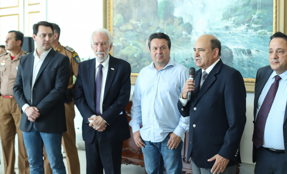 Governador anuncia pagamento das promoções dos praças-militares. -  Curitiba, 15/04/2019  -  Foto: Rodrigo Félix Leal/ANPr
