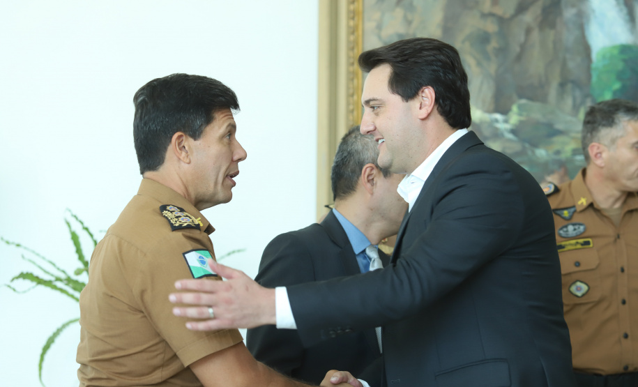 Governador anuncia pagamento das promoções dos praças-militares. -  Curitiba, 15/04/2019  -  Foto: Rodrigo Félix Leal/ANPr