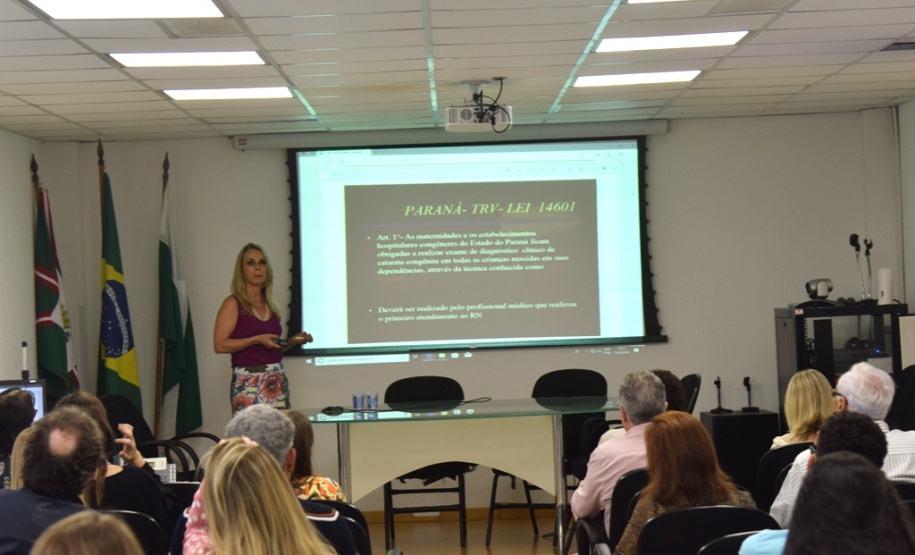 A SESA promoveu hoje (15) evento de atualização sobre prevenção da cegueira para servidores de todas as Regionais de Saúde. Abril é considerado como mês da conscientização da população sobre a prevenção das doenças que atingem a visão  -  Curitiba, 15/04/2019  -  Foto: Divulgação SESA