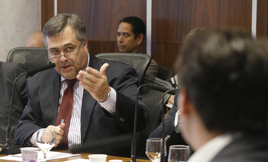 O governador Carlos Massa Ratinho Junior reuniu-se nesta terça-feira (16), no Palácio Iguaçu, em Curitiba, com a equipe de governo