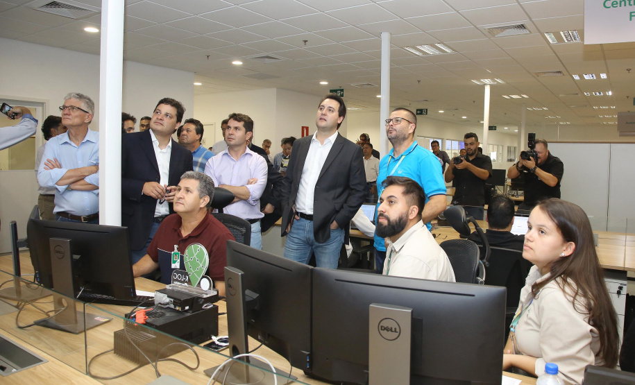 Governador Carlos Massa Ratinho Júnior visita a fábrica da Klabin em Ortigueira, na assinatura de convênio com a empresa e a prefeitura do município para a construção da Escola Técnica de Operação Florestal e Agrícola.  -  Ortigueira, 16/04/2019  -  Foto: Jaelson Lucas/ANPr