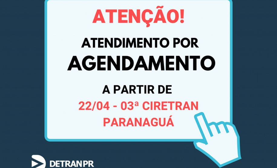Usuários do Detran de Paranaguá terão que agendar atendimento