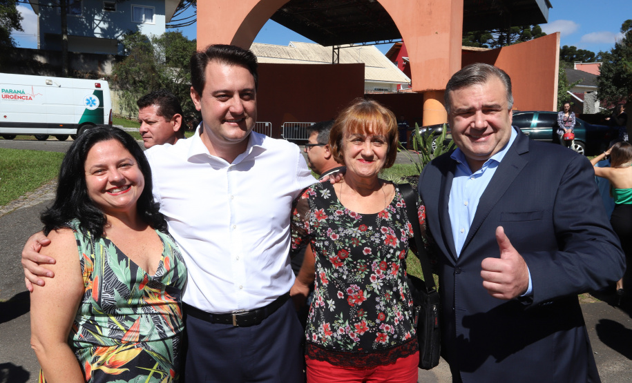 O governador Carlos Massa Ratinho Junior e o ministro da Cidadania, Osmar Terra, lançam o programa Criança Feliz . Curitiba, 18/04/2019 - Foto: Rodrigo Felix Leal/ANPr