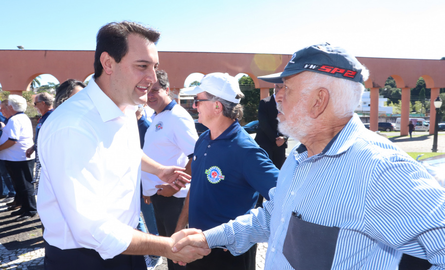 O governador Carlos Massa Ratinho Junior e o ministro da Cidadania, Osmar Terra, lançam o programa Criança Feliz . Curitiba, 18/04/2019 - Foto: Rodrigo Felix Leal/ANPr