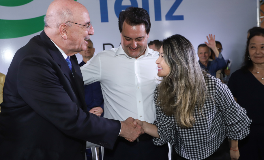 O governador Carlos Massa Ratinho Junior e o ministro da Cidadania, Osmar Terra, lançam o programa Criança Feliz . Curitiba, 18/04/2019 - Foto: Rodrigo Felix Leal/ANPr