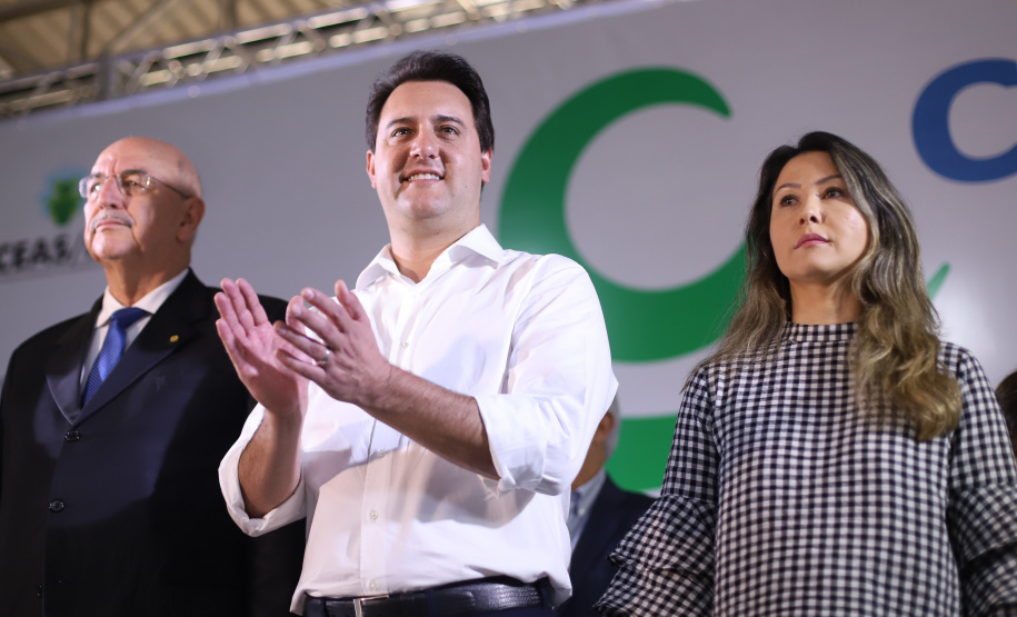 O governador Carlos Massa Ratinho Junior e o ministro da Cidadania, Osmar Terra, lançam o programa Criança Feliz . Curitiba, 18/04/2019 - Foto: Rodrigo Felix Leal/ANPr