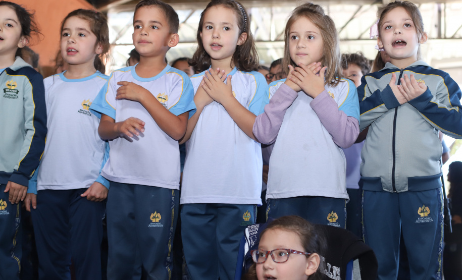 O governador Carlos Massa Ratinho Junior e o ministro da Cidadania, Osmar Terra, lançam o programa Criança Feliz . Curitiba, 18/04/2019 - Foto: Rodrigo Felix Leal/ANPr
