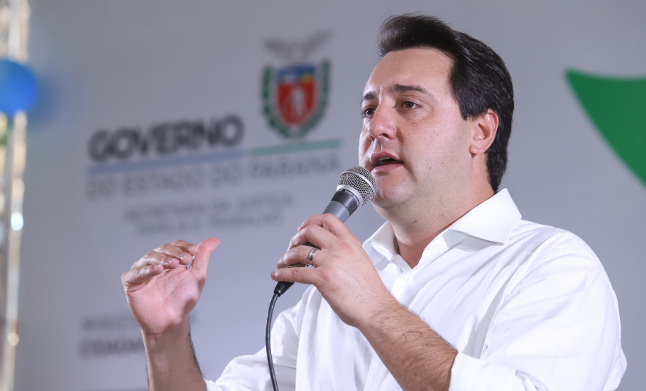 O governador Carlos Massa Ratinho Junior e o ministro da Cidadania, Osmar Terra, lançam o programa Criança Feliz . Curitiba, 18/04/2019 - Foto: Rodrigo Felix Leal/ANPr