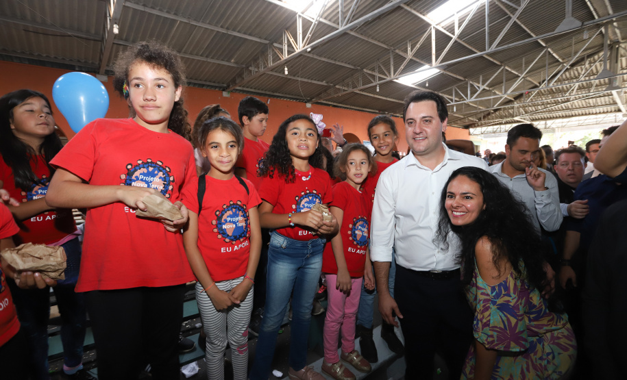 O governador Carlos Massa Ratinho Junior e o ministro da Cidadania, Osmar Terra, lançam o programa Criança Feliz . Curitiba, 18/04/2019 - Foto: Rodrigo Felix Leal/ANPr