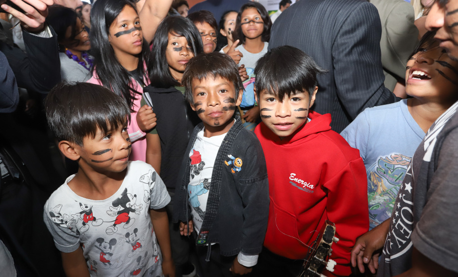 O governador Carlos Massa Ratinho Junior e o ministro da Cidadania, Osmar Terra, lançam o programa Criança Feliz . Curitiba, 18/04/2019 - Foto: Rodrigo Felix Leal/ANPr