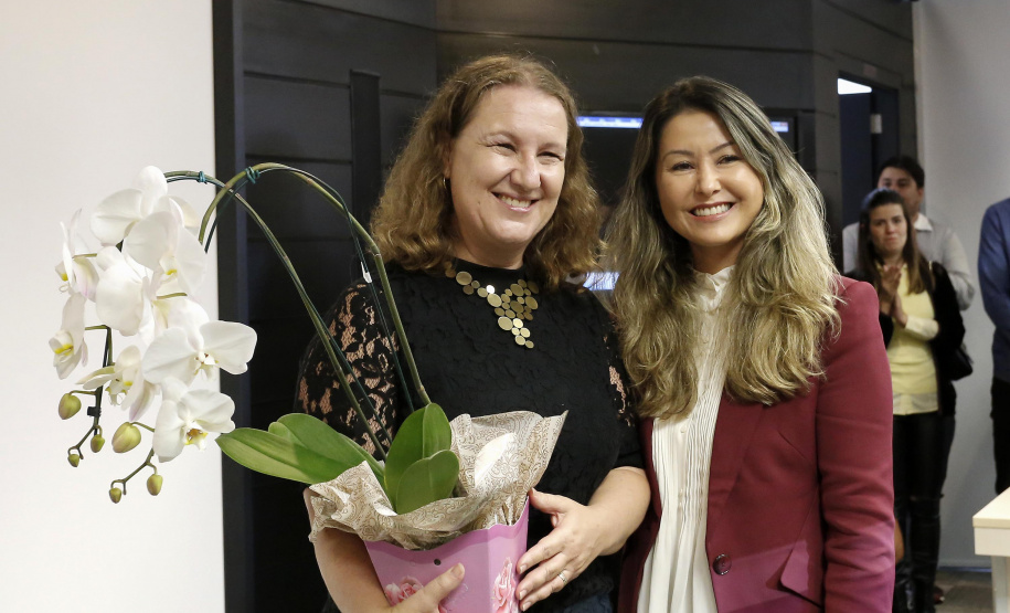 O governador em exercício Darci Piana participa da homenagem a ex-primeira dama do Paraná, Fani Lerner.Curitiba, 23-04-19.Foto: Arnaldo Alves / ANPr.