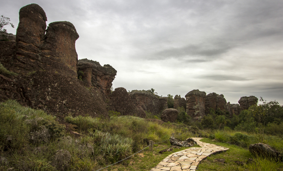 Parque Estadual Vilha Velha. Ponta Grossa, . Foto: Pedro Ribas/Arquivo ANPr