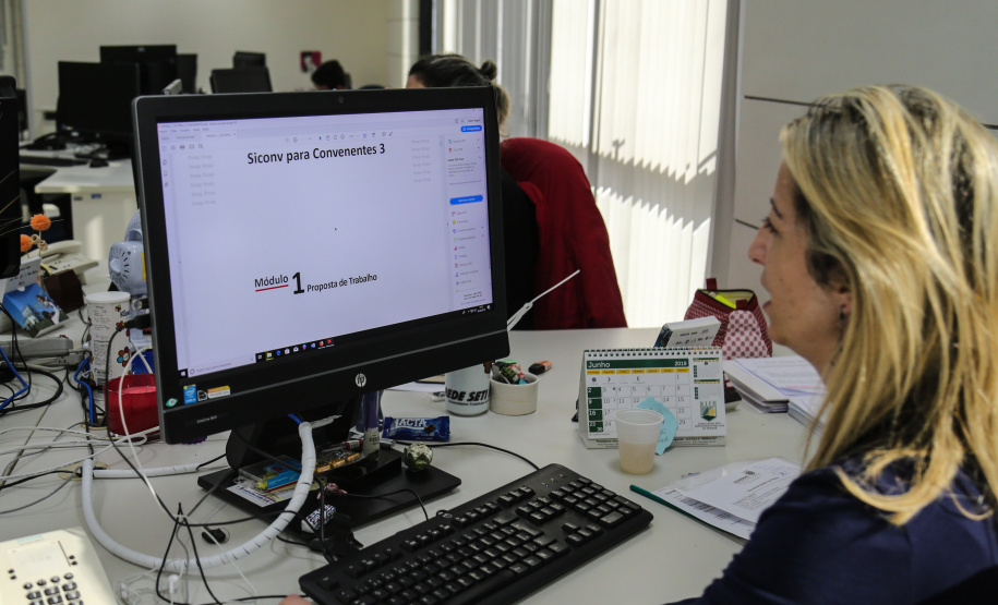 Escola de Gestão do Governo do Paraná. Treinamento  SICONV do Governo Federal,  nesta sexta-feira (26).   Curitiba, 26/04/2019 -  Foto: Geraldo Bubniak/ANPr