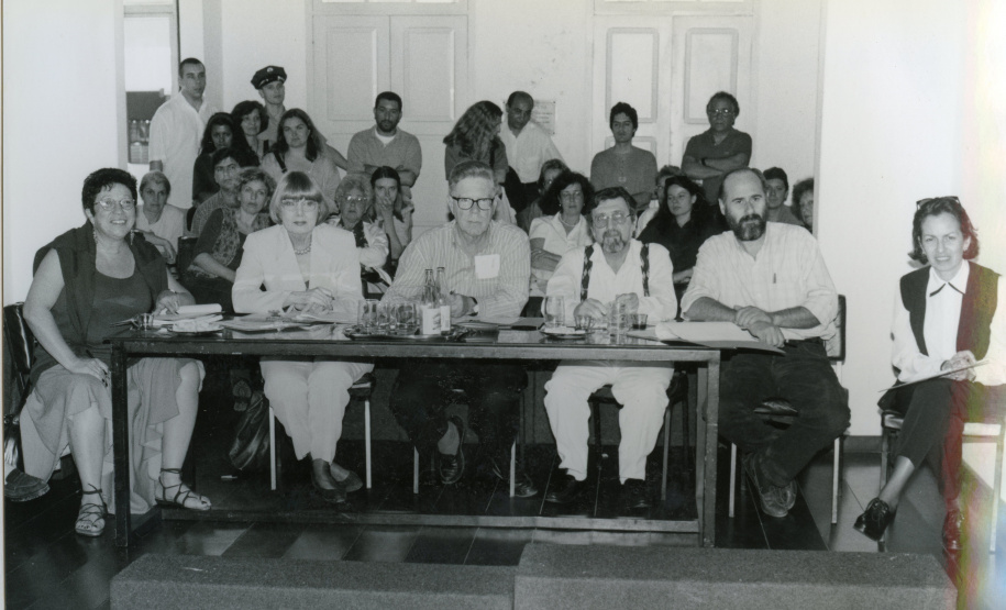 o Museu de Arte Contemporânea do Paraná (MAC-PR) e a Secretaria de Estado da Cultura (SEEC) abrem a exposição "História Sem Fim: O Pensamento Revolucionário de Adalice Araújo", no hall da SEEC. Curitiba, 30 de março de 2019. - Foto: Acervo MACPR