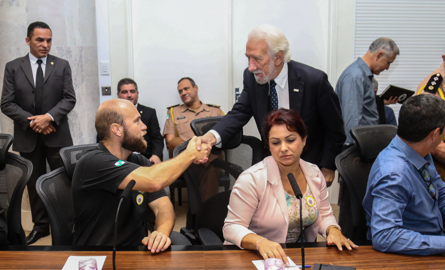 O vice governador Darci Piana participa de reunião com representantes dos servidores publicos  no Palácio Iguaçu,  nesta segunda-feira (29).   Curitiba, 24/04/2019 -  Foto: Geraldo Bubniak/ANPr