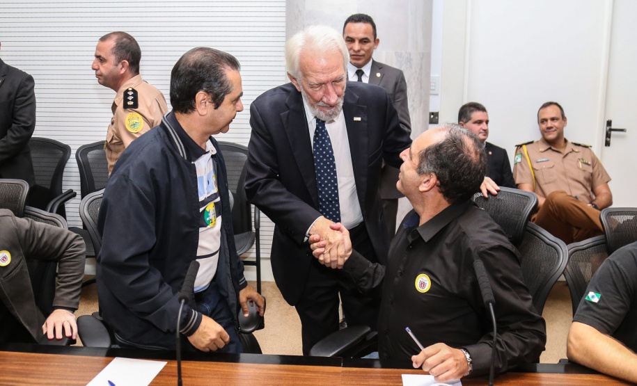 O vice governador Darci Piana participa de reunião com representantes dos servidores publicos  no Palácio Iguaçu,  nesta segunda-feira (29).   Curitiba, 24/04/2019 -  Foto: Geraldo Bubniak/ANPr