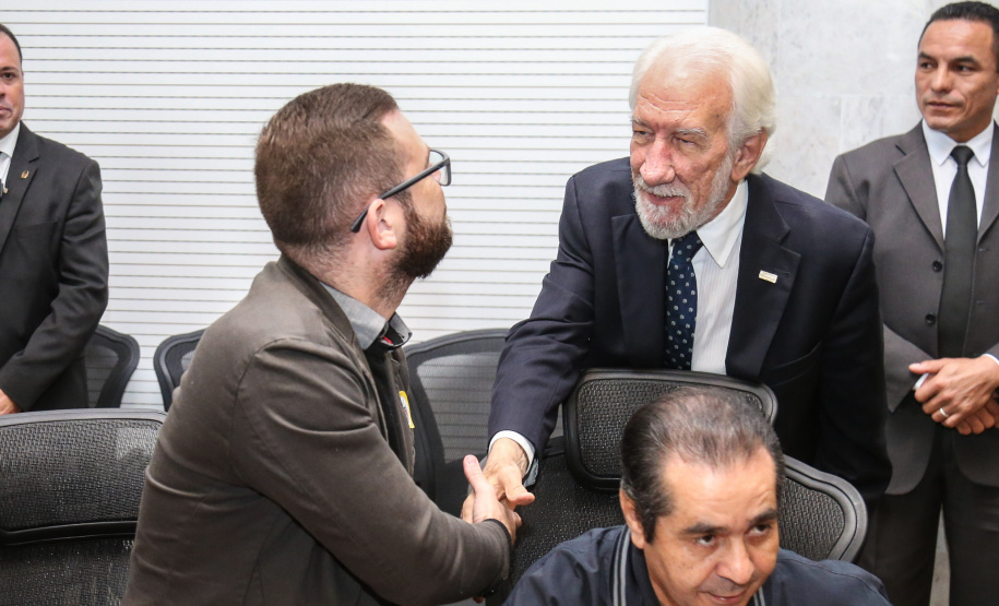 O vice governador Darci Piana participa de reunião com representantes dos servidores publicos  no Palácio Iguaçu,  nesta segunda-feira (29).   Curitiba, 24/04/2019 -  Foto: Geraldo Bubniak/ANPr