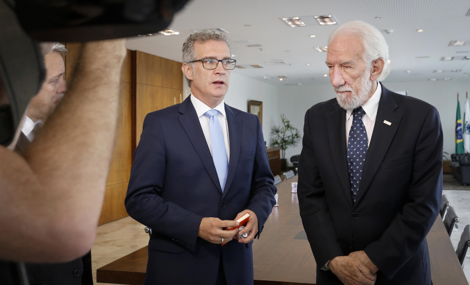 Coletiva de imprensa com o vice-governador Darci Piana.  -  29/04/2019  -  Foto: Arnaldo Alves/ANPr