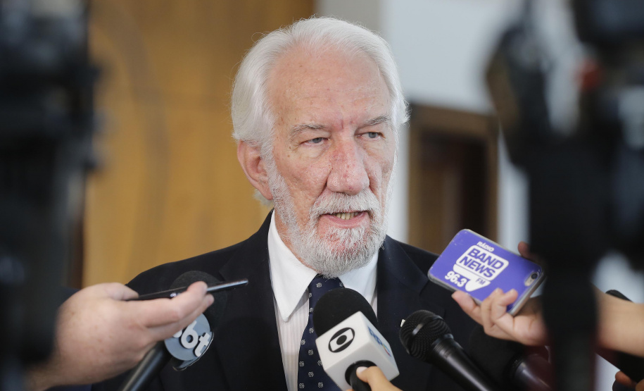 Coletiva de imprensa com o vice-governador Darci Piana.  -  29/04/2019  -  Foto: Arnaldo Alves/ANPr