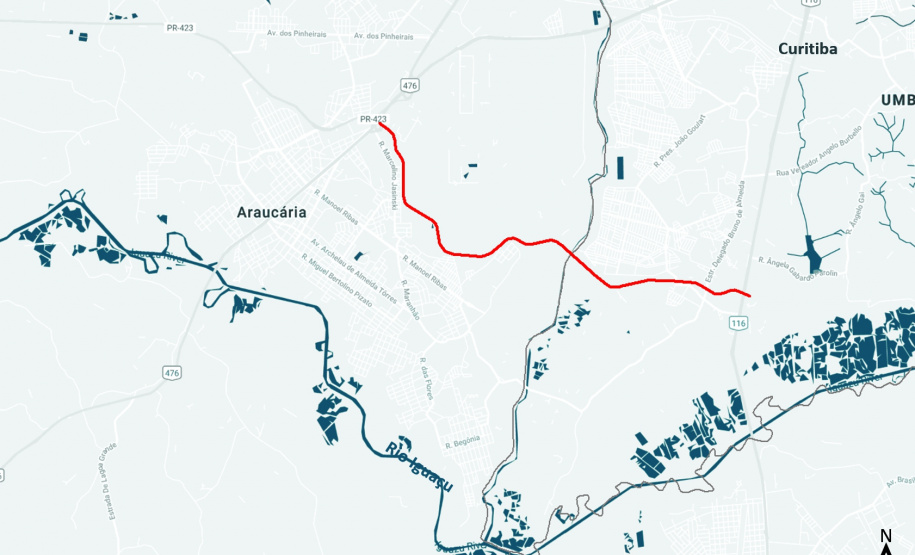 A Comec iniciou as tratativas para a revisão do projeto do Trecho Sul do Corredor Metropolitano, que futuramente será a continuação da PR-423, ligando os municípios de Araucária (pela BR-476) e Fazenda Rio Grande (pela BR-116). - Curitiba, 29/04/2019 - Foto: Divulgação Comec