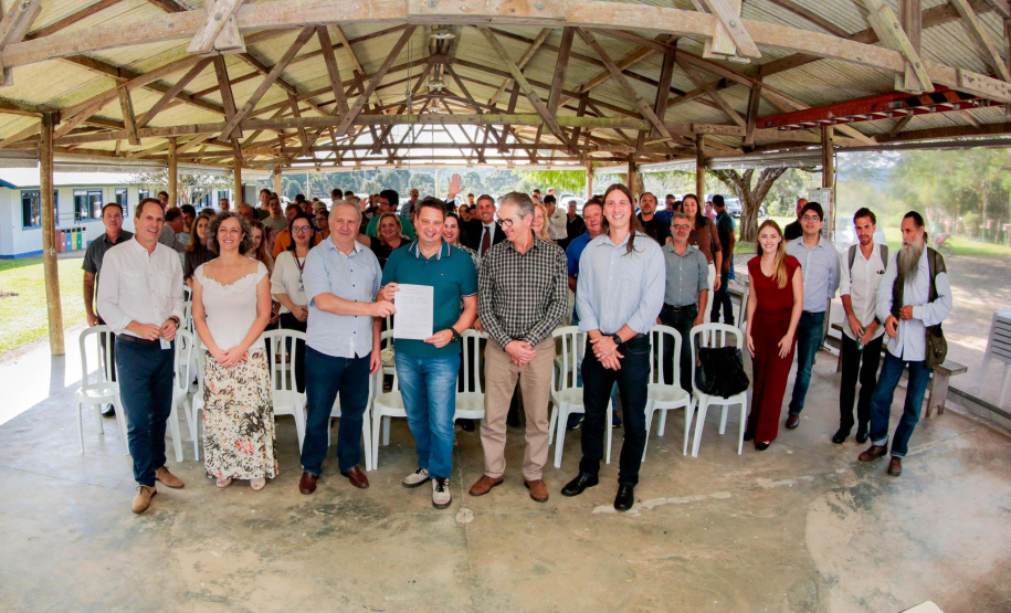 Lançamento do edital que vai remunerar proprietários que fazem preservação. Foto: Sanepar