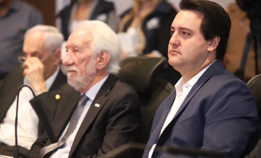 Governador Carlos Massa Ratinho Júnior durante reunião com a equipe de governo.Curitiba, 07-05-19.Foto:Rodrigo Felix Leal / ANPr.