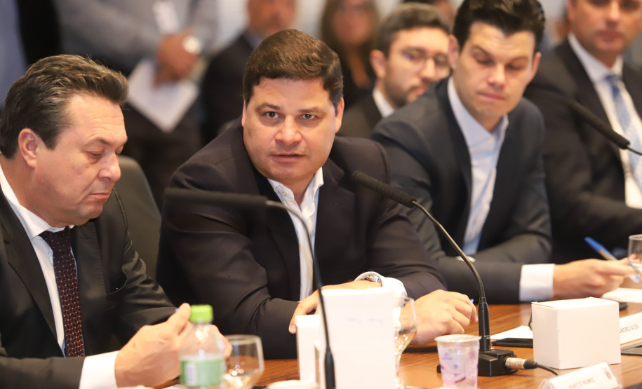 Governador Carlos Massa Ratinho Júnior durante reunião com a equipe de governo.Curitiba, 07-05-19.Foto:Rodrigo Felix Leal / ANPr.