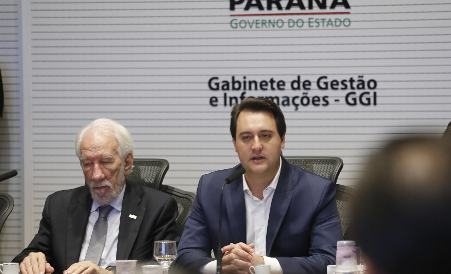 Governador Carlos Massa Ratinho Júnior durante reunião com a equipe de governo.Curitiba, 07-05-19.Foto: Arnaldo Alves / ANPr.