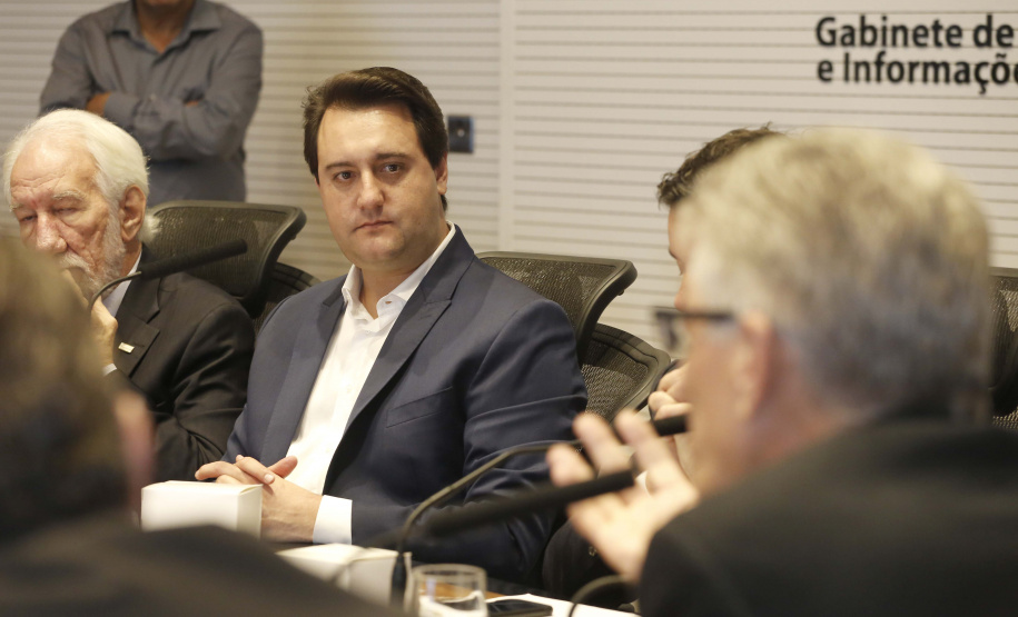 Governador Carlos Massa Ratinho Júnior durante reunião com a equipe de governo.Curitiba, 07-05-19.Foto: Arnaldo Alves / ANPr.
