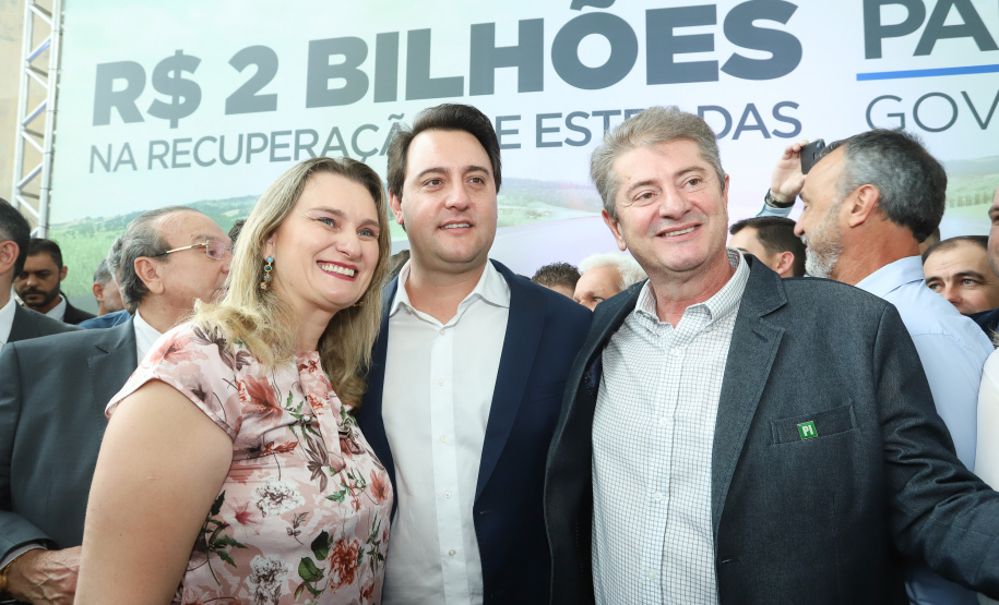 O governador Carlos Massa Ratinho Junior lançou, nesta terça-feira (07), o Programa de Revitalização das Estradas, que vai beneficiar todas as regiões do Paraná. Foto: Rodrigo Felix Leal/ANPr