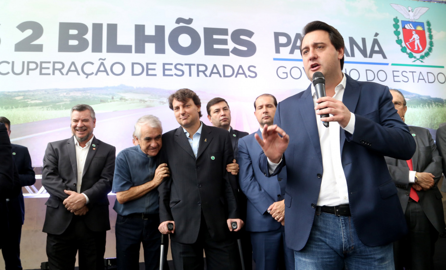 O governador Carlos Massa Ratinho Junior lançou o Programa de Revitalização das Estradas, que vai beneficiar todas as regiões do Paraná.
Foto Gilson Abreu/ANPr