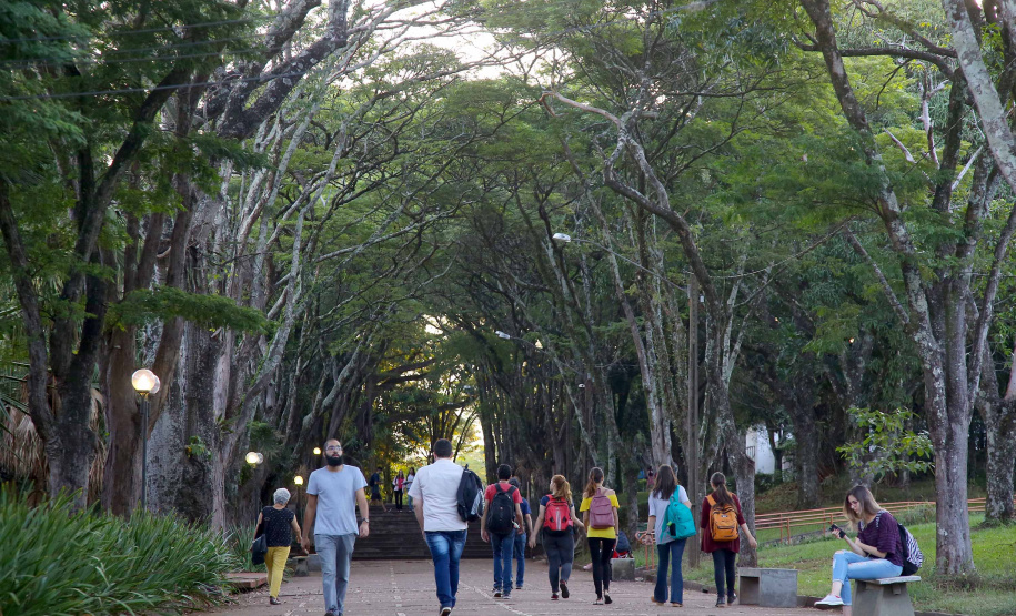 A Pró-Reitoria de Graduação (Prograd) abriu segunda-feira (6) o prazo para agendamento de escolas (Ensino Médio), de Londrina e região, participarem da 8ª Feira das Profissões: Conhecendo a UEL - edição 2019. O evento será no dia 25 de junho, das 8h30 ao meio-dia e das 14 às 21 horas, em toda extensão do Câmpus Universitário. Londrina,26/04/2019 Foto:Jaelson Lucas / ANPr