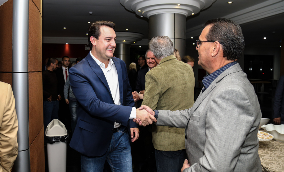 O governador Carlos Massa Ratinho Junior participa de reunião com associados do Sinduscon-PR.   Curitiba, 07/05/2019 -  Foto: Geraldo Bubniak/ANPr