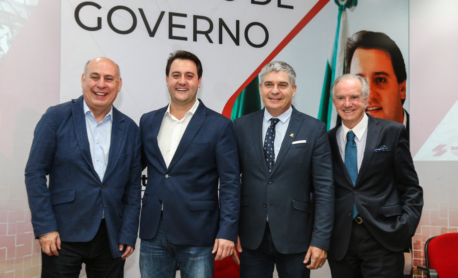 O governador Carlos Massa Ratinho Junior participa de reunião com associados do Sinduscon-PR.   Curitiba, 07/05/2019 -  Foto: Geraldo Bubniak/ANPr