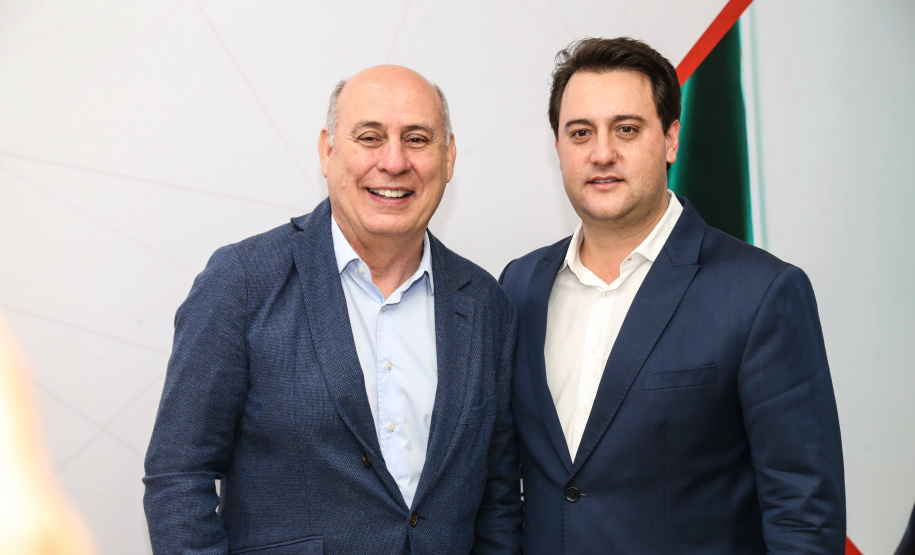 O governador Carlos Massa Ratinho Junior participa de reunião com associados do Sinduscon-PR.   Curitiba, 07/05/2019 -  Foto: Geraldo Bubniak/ANPr