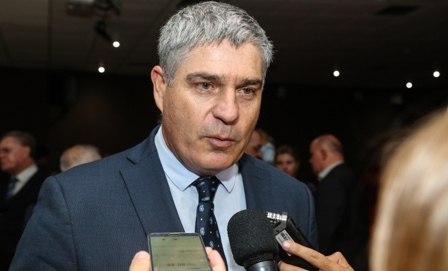 O governador Carlos Massa Ratinho Junior participa de reunião com associados do Sinduscon-PR.   Curitiba, 07/05/2019 -  Foto: Geraldo Bubniak/ANPr