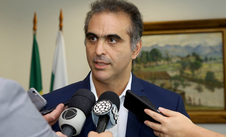 Uma nova parceria do Governo do Estado com a Volkswagen foi anunciada nesta quarta-feira (8) para investimento em ação social no Paraná. O anúncio aconteceu em solenidade com o governador Carlos Massa Ratinho Junior e o CEO da Volkswagen América Latina, Pablo Di Si, no Palácio Iguaçu. Na imagem Pablo Di Si. Curitiba,08/05/2019 Foto:Jaelson Lucas / ANPr