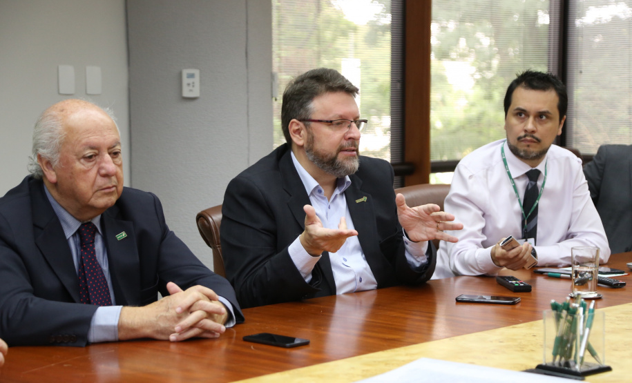 Reunião entre a secretaria do Planejamento e BRDE. Foto: José Fernando Ogura. 09/05/2019