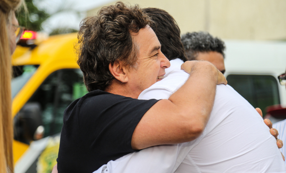 O governador Carlos Massa Ratinho Junior lança o programa Escola Segura. Foz do Iguaçu, 09/05/2019 - Foto: Geraldo Bubniak/ANPr
